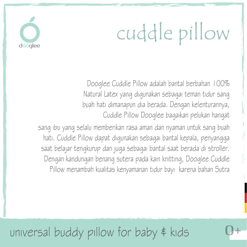 DOOGLEE CUDDLE PILLOW 0M+