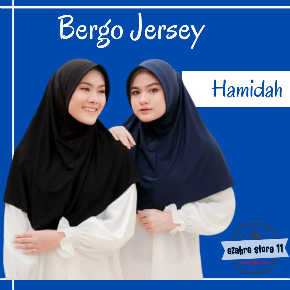 HIJAB HAMIDAH INSTAN JERSEY | HIJAB HAMIDAH MENUTUP DADA | JILBAB HAMIDAH JERSEY