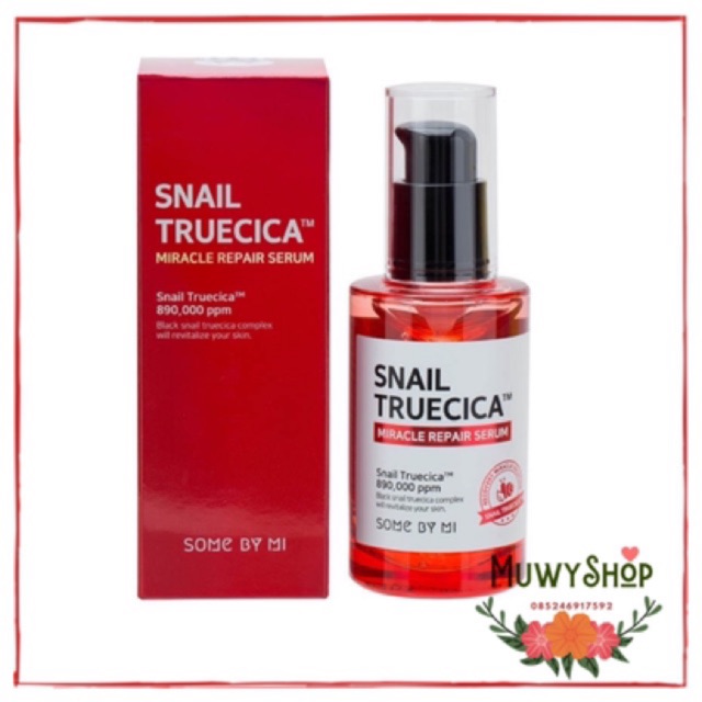 Some By Mi Snail Truecica / Red Teatree Miracle Repair SERUM 50ml 10ml MERAH