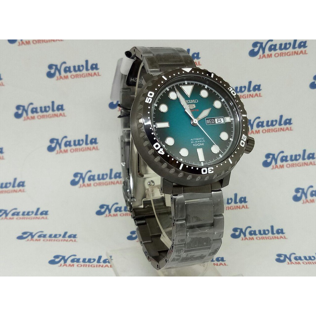 Seiko 5 Sports SRPC65K1 Black Bottle Cap - Jam Tangan Pria SRPC65