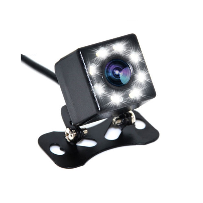 Kamera Belakang Mobil Car Rearview Camera 8 LED Nightvision - S8 - Black - OMRSE8BK