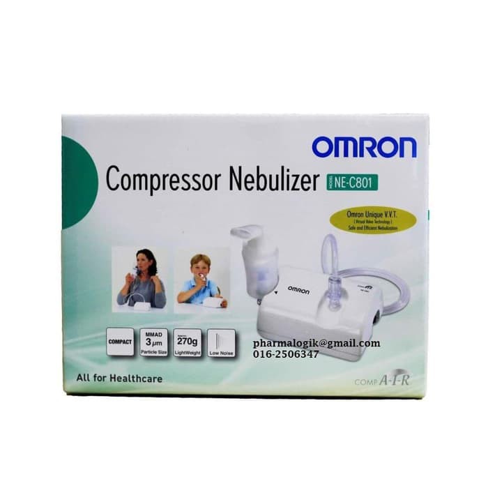 Nebulizer omron NEC 801  alat uap  inhalasi  alat terapi asma