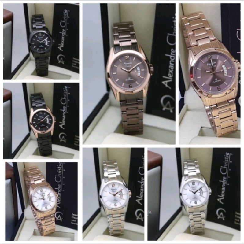 Original Alexandre christie jam tangan wanita ac8289/ ac 8289 stainless steel
