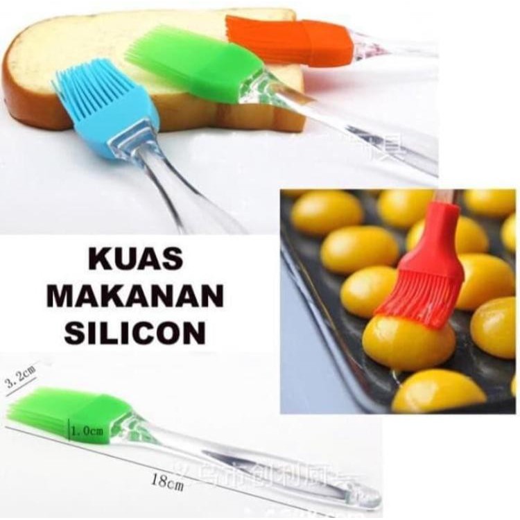 Kuas Kuas Silicon - Kuas Silicone Cake Brush Roti Kue