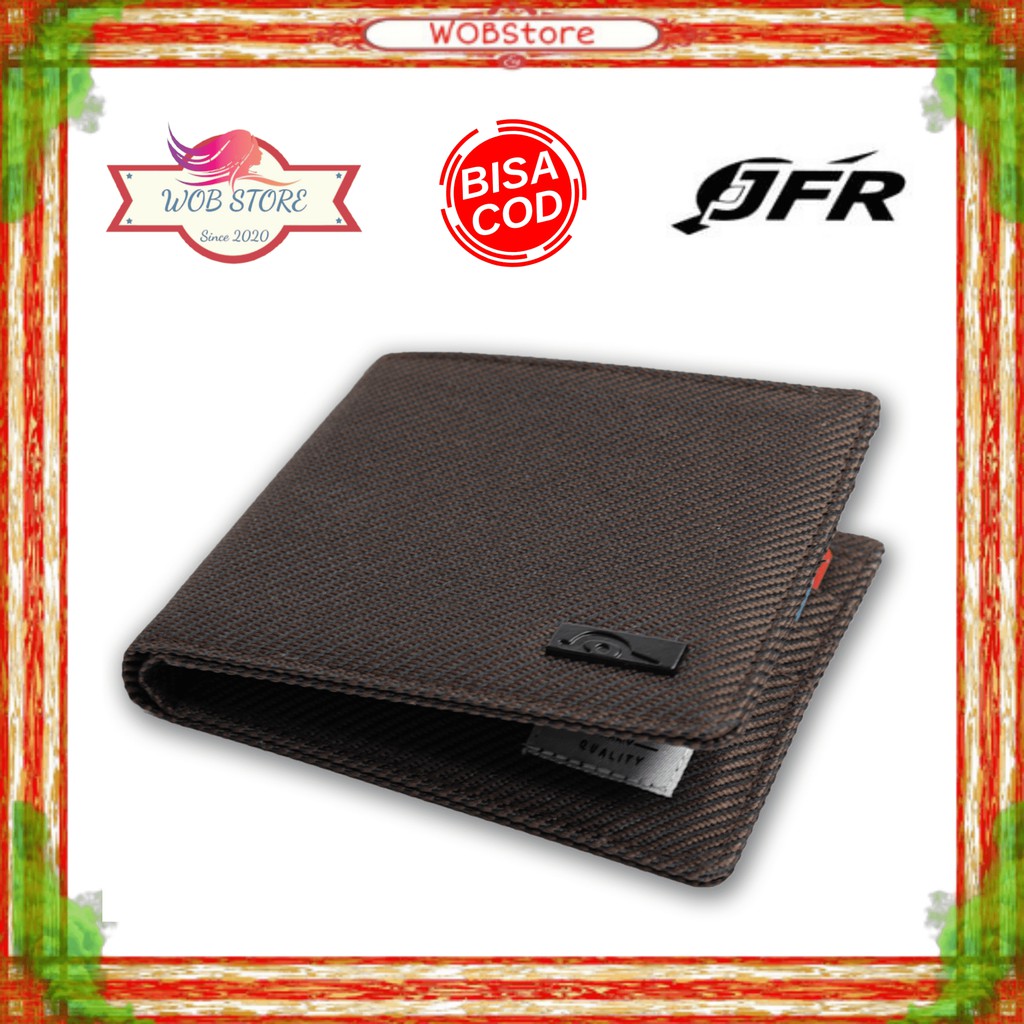 Fashion Dompet Pria Cowok Laki2 laki Bahan Kulit Canvas Asli Original Murah Keren Kekinian Unik JP21