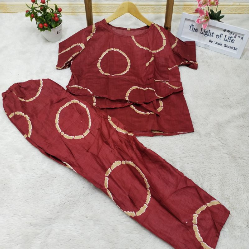 One set Tie Die // Setelan wanita kekinian-Set 2