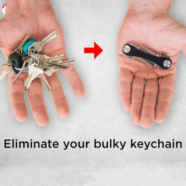 (NCS) Style Smart Keychain Gantungan Kunci Organizer Simple Key Holder bagus