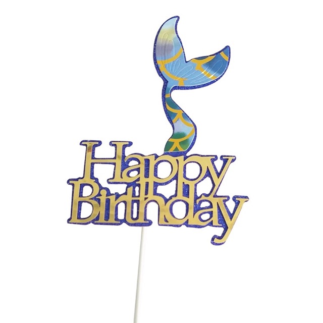 Mermaid cake topper/cake topper/mermaid cake/mermaid party/perlengkapan pesta/balon ultah / mermaid 