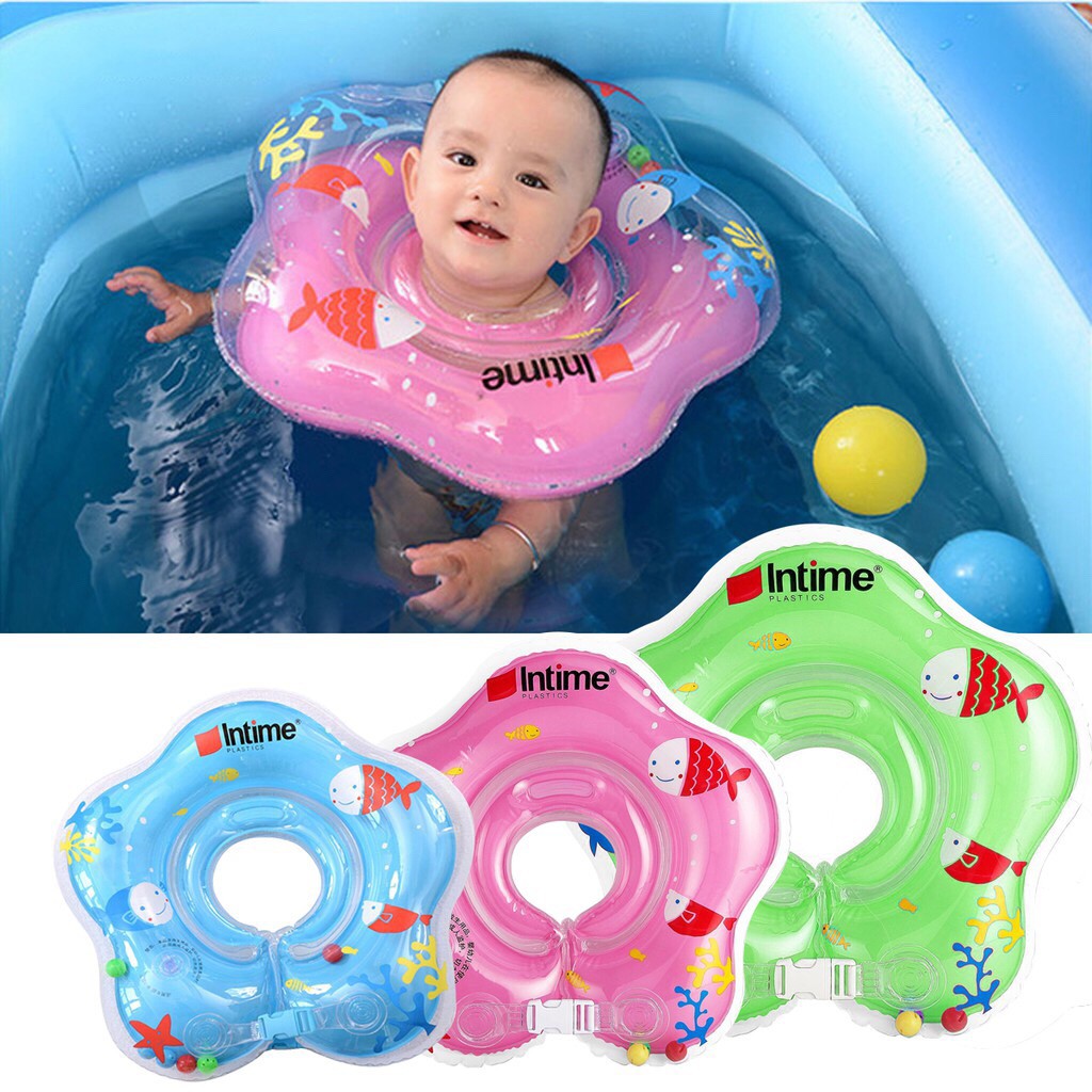 HOME088 Intime Baby Swim Neckring Bintang Ban Renang Pelampung Leher Bayi Pelampung Leher Anak