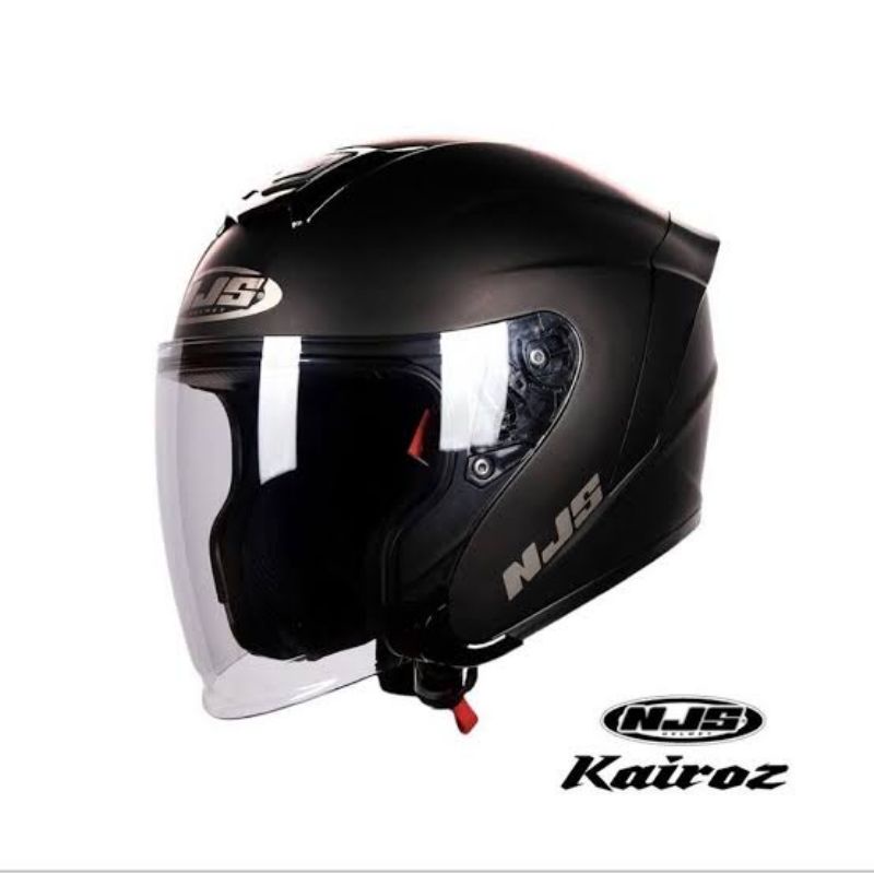 NJS Kairoz | Helm Half Face Original-Black Doff