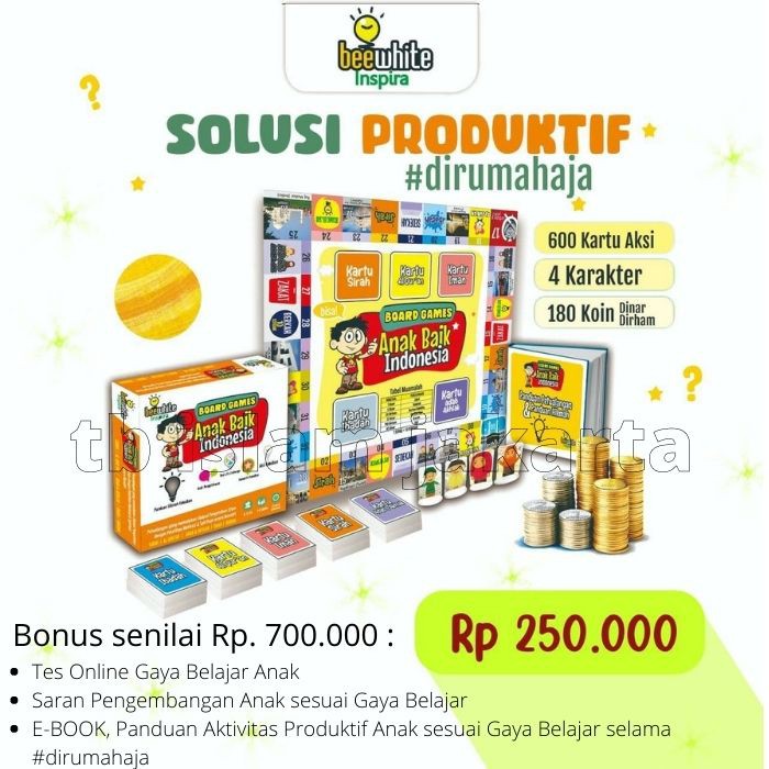 Board Games Anak Baik Indonesia Mainan Edukasi Monopoli Mainan Anak Islami