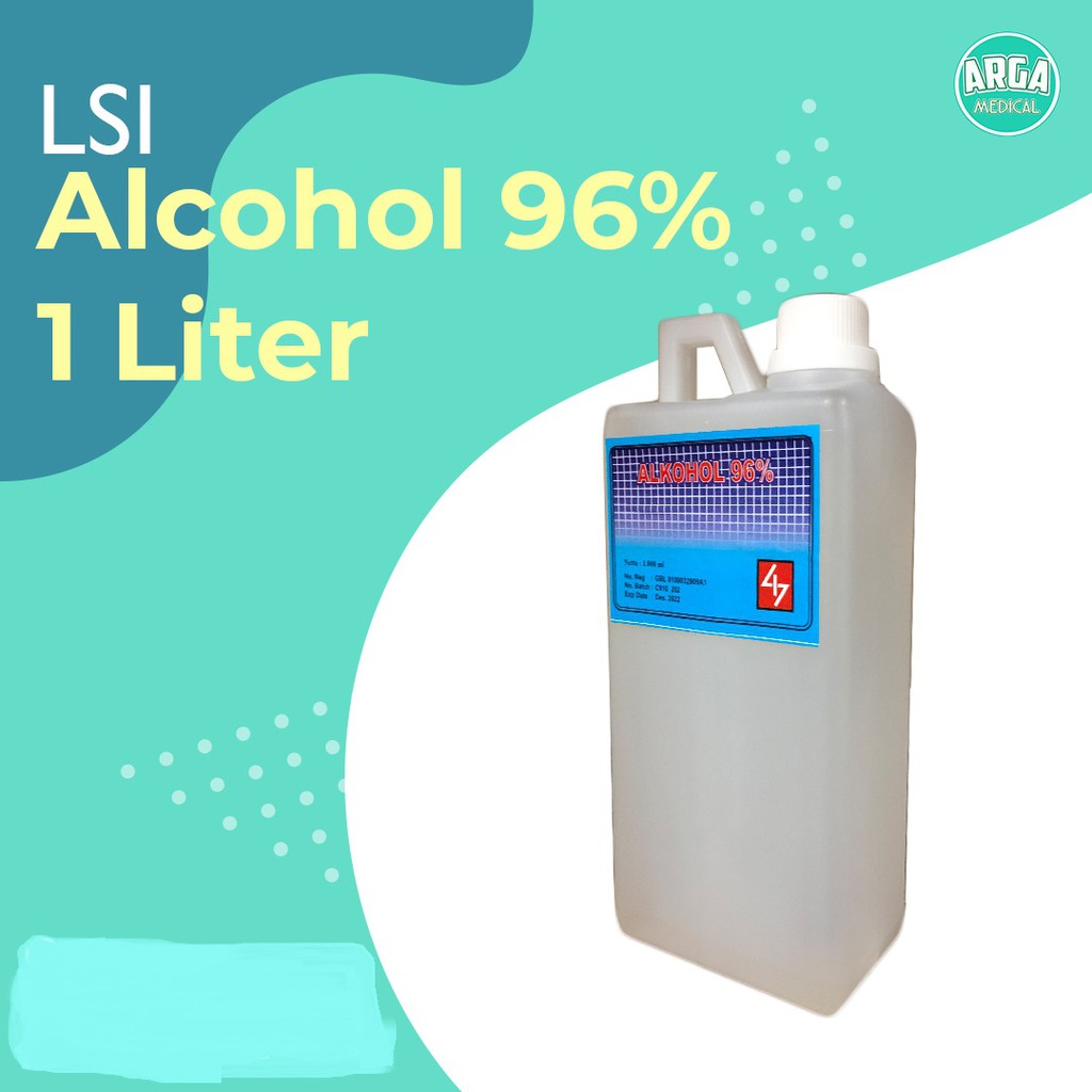 Alkohol 96 LSI 1 Liter / Alcohol 96 LSI 1 Liter Shopee Indonesia