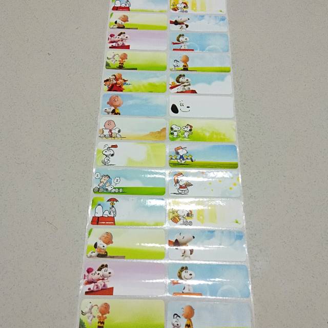 

Label Nama Snoopy Ukuran L