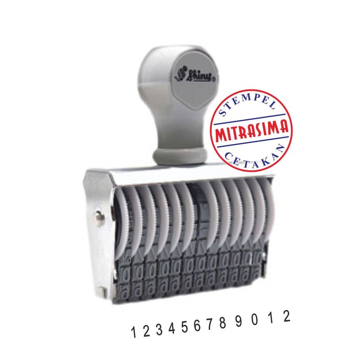 

Unik Stempel Nomor konvensional Shiny N 412 Limited