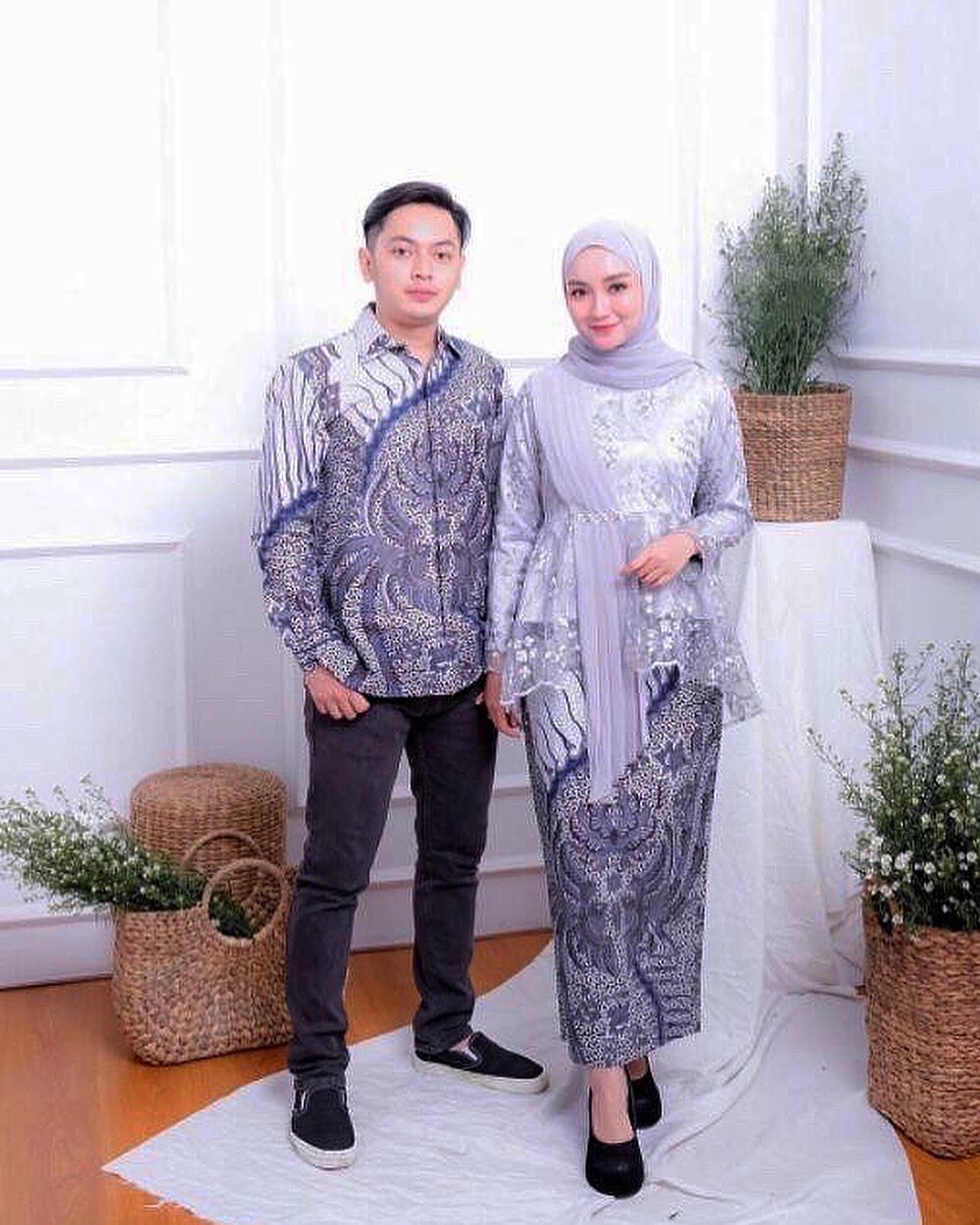 Batik Couple Gheya Brukat Tulle Mix Ceruti Ljf Store