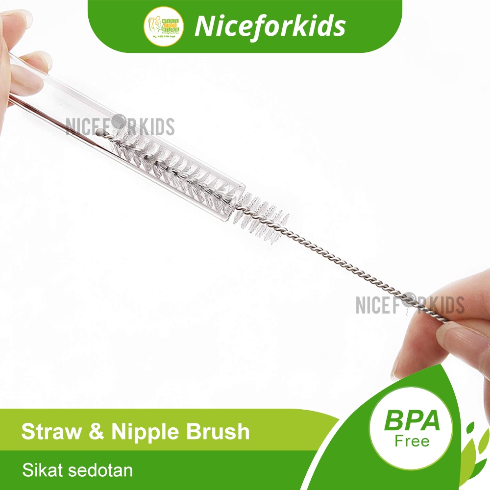 Reliable Straw &amp; Nipple Brush / Sikat Sedotan Sikat Nipple