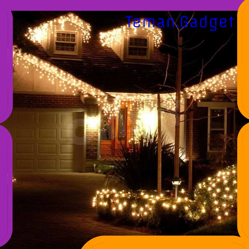 TG-DG320 RAYWAY LAMPU GORDEN DEKORASI ICICLE STRING FAIRY LIGHT 5M 96LED - 300L