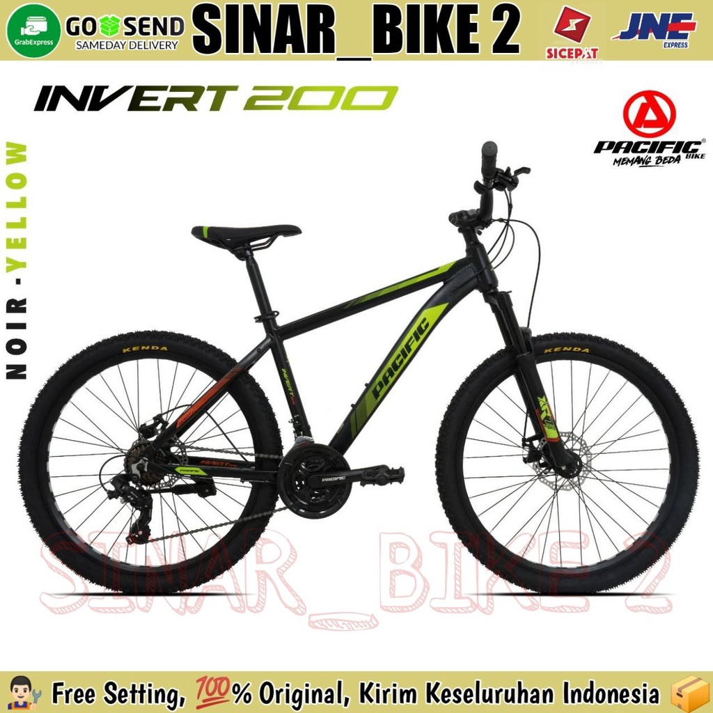 Sepeda Gunung 27,5 Inch MTB PACIFIC INVERT 200 Alloy 21 Speed Cakram