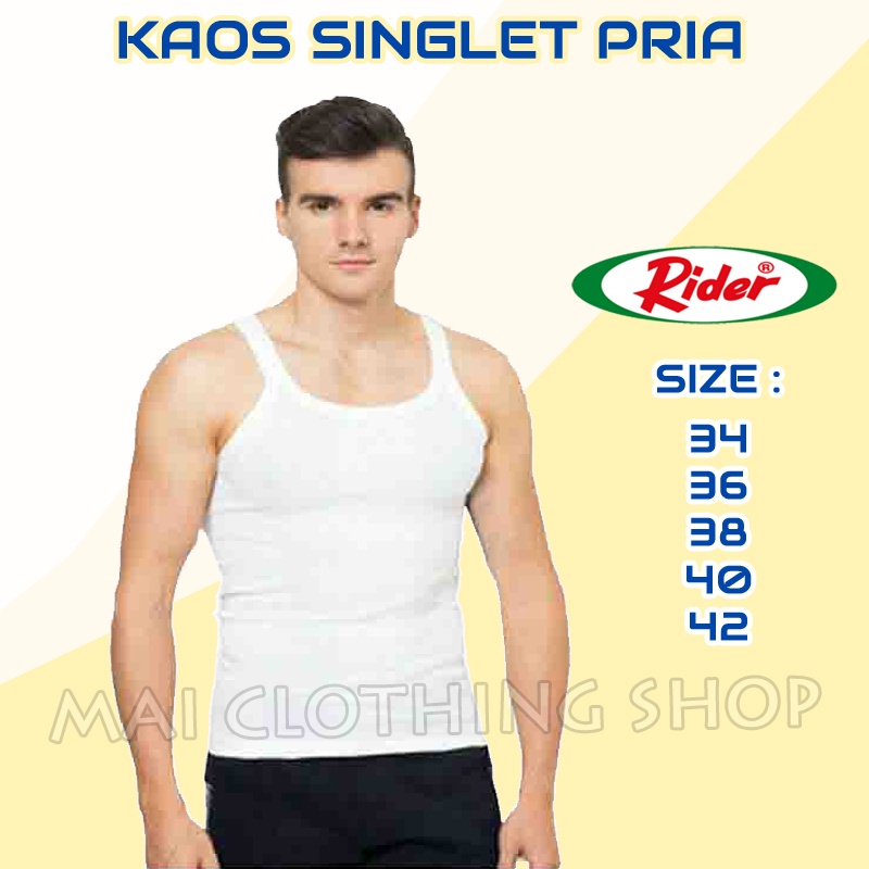 SINGLET RIDER / Kaos Dalam Pria Grosir