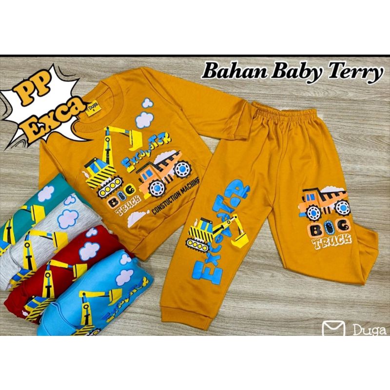 SETELAN PANJANG ANAK BEKO BAHAN BABY TERRY MURAH MERIAH