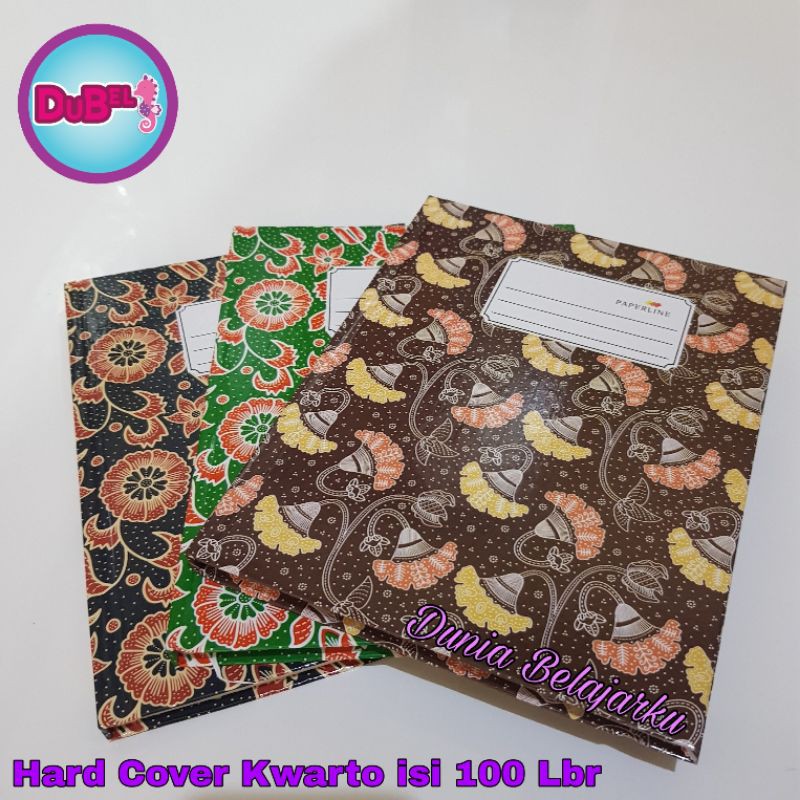 

Hard Cover Kwarto isi 100 200 Lembar Paperline / Buku Kwarto isi 100