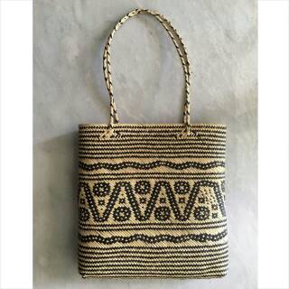  Tas  Rotan Map Motif B003 Tas  Etnik Rotan Anyaman Dayak  