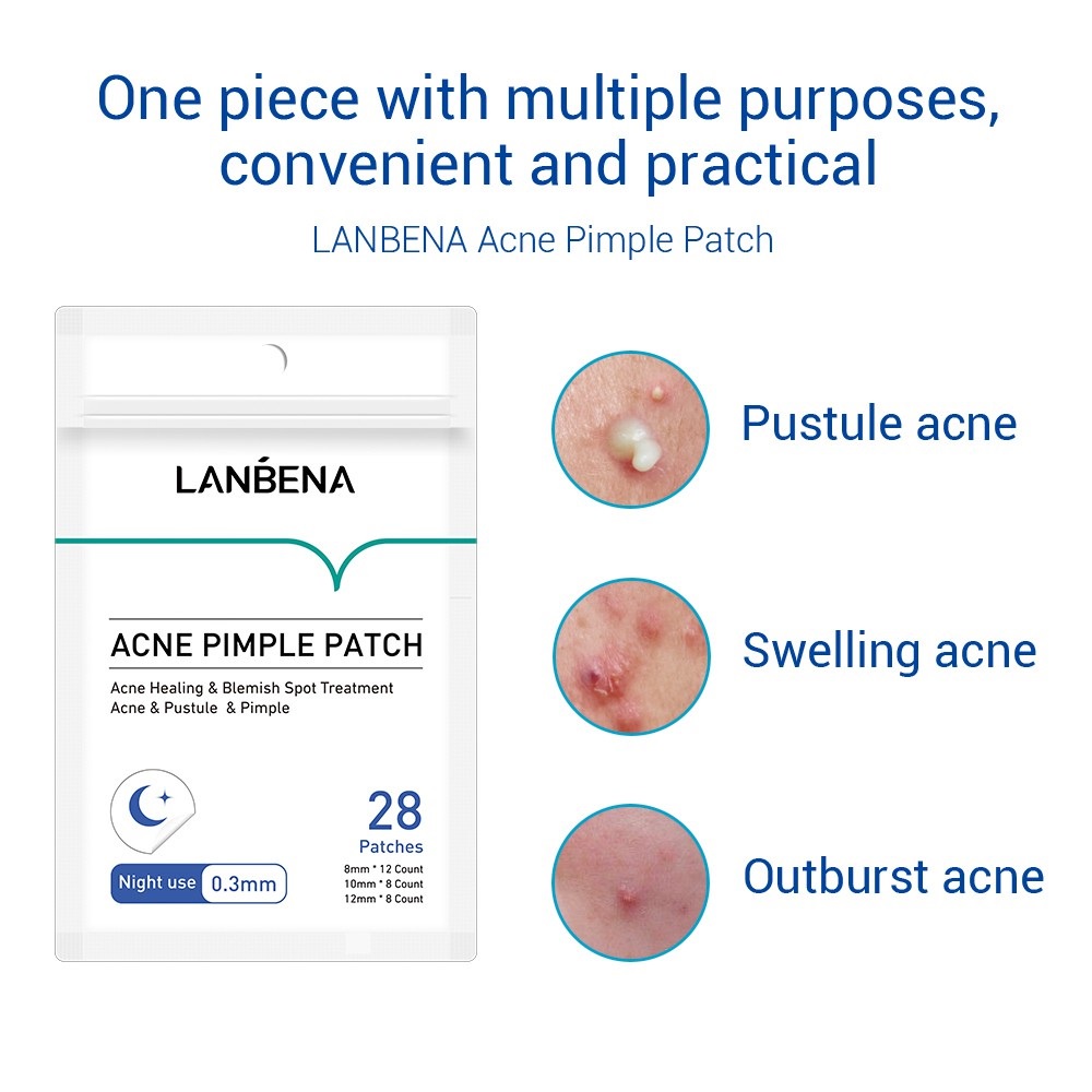 [ COD ] LANBENA ANTI ACNE PIMPLE PATCH DAY N NIGHT / OBATI JERAWAT TANPA DI PENCET DAN BEKAS