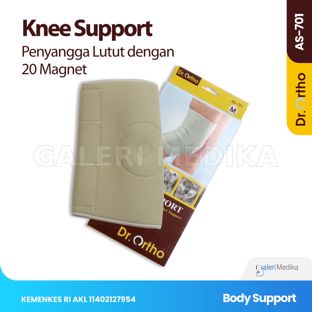 Dr. Ortho AS-701 - Deker Lutut / Magnetic Knee Support