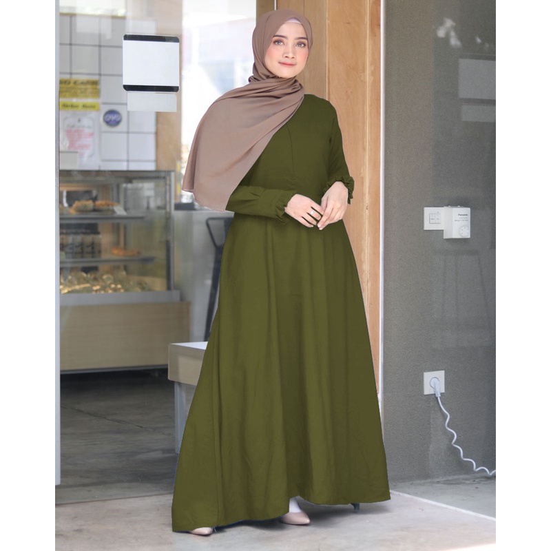 GAMIS POLOS BAHAN WOLFIS