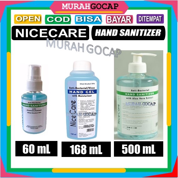 NICE CARE Spray Hand Sanitizer NiceCare  Gel Hand Sanitiser Anti kuman dan Bakteri