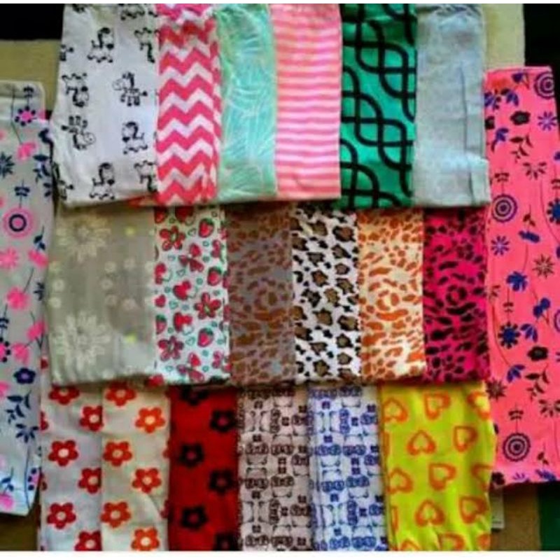 Celana Legging Anak Usia 1-2 Tahun Polos Dan Motif / Legging Anak Balita