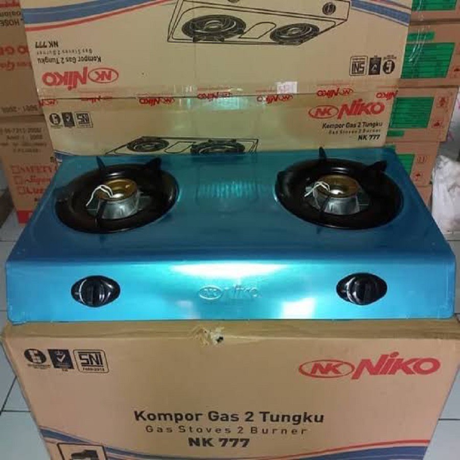 Kompor Gas 2 Tungku NIKO Stainless NK-666 Api Besar