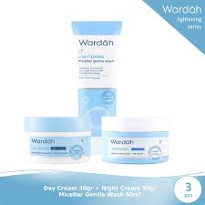 ✿ELYSABETHME✿ 🅆 🄰 🅁 🄳 🄰 🄷 Wardah beauty day pagi siang cream wajah biru lightening pelembab moisturizer