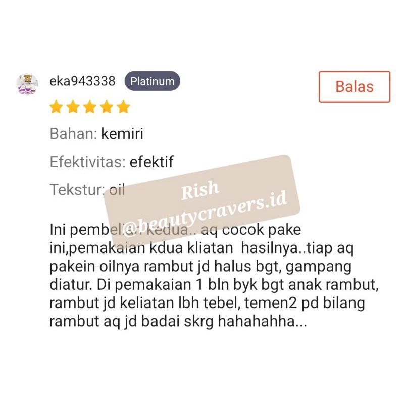 Rish' Minyak Kemiri