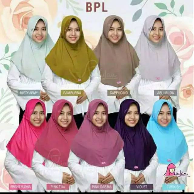 BPL miulan, hijab serut instan, bergo murah, dewasa