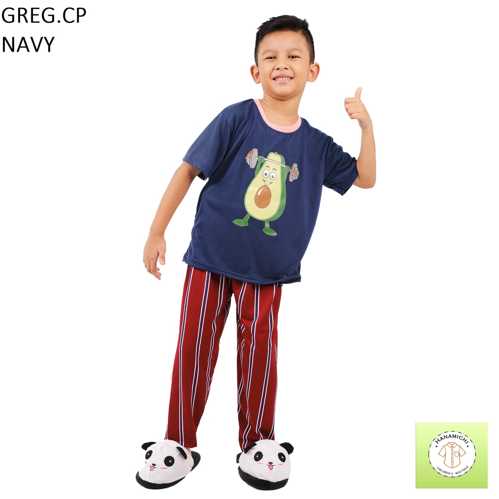 Hanamichi GREG.CP Baju Setelan Anak Lengan Pendek