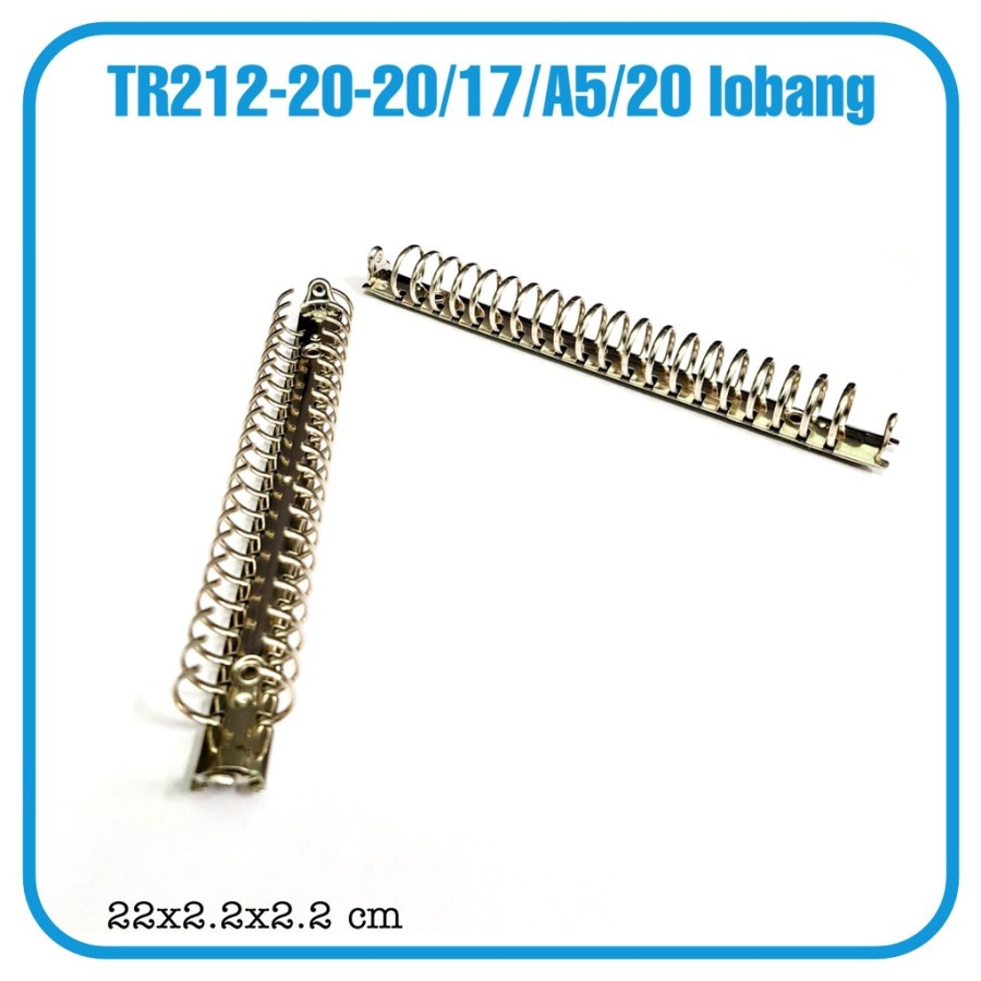 BOS Mekanik Binder Note A5/Binder Binding Strip Kertas 20 Lobang