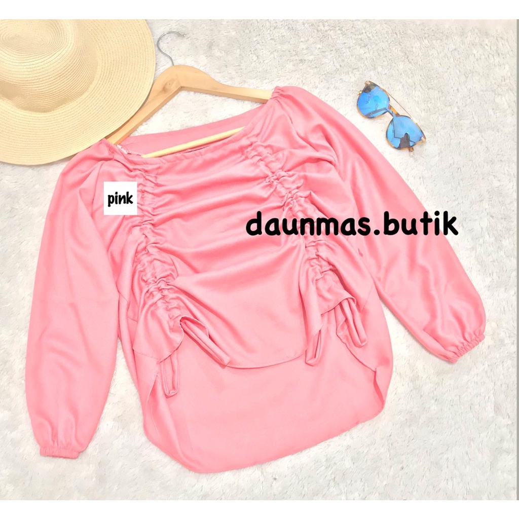 1KG MUAT 5PCS | FILIPO BLOUSE SEMI OUTER LENGAN BALON HITS OOTD SELEBGRAM FASHION GROSIR MURAH-DERA DUSTY