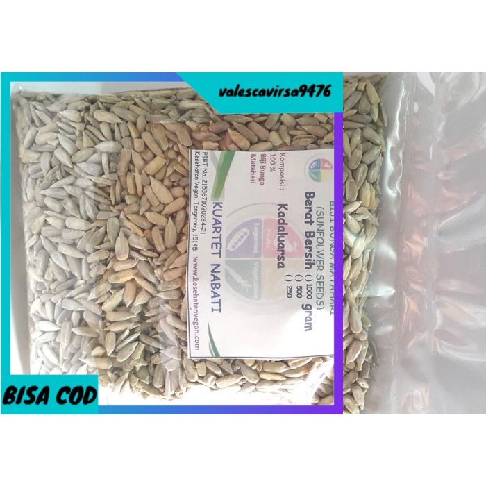 

⭐BISA COD⭐ 1000gr Sunflower Seed / Biji Bunga Matahari Mentah