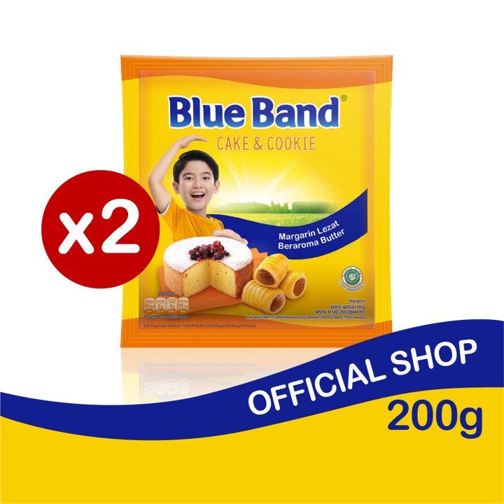 

Blue Band Cake & Cookie Margarin 200 gr - 2 pcs