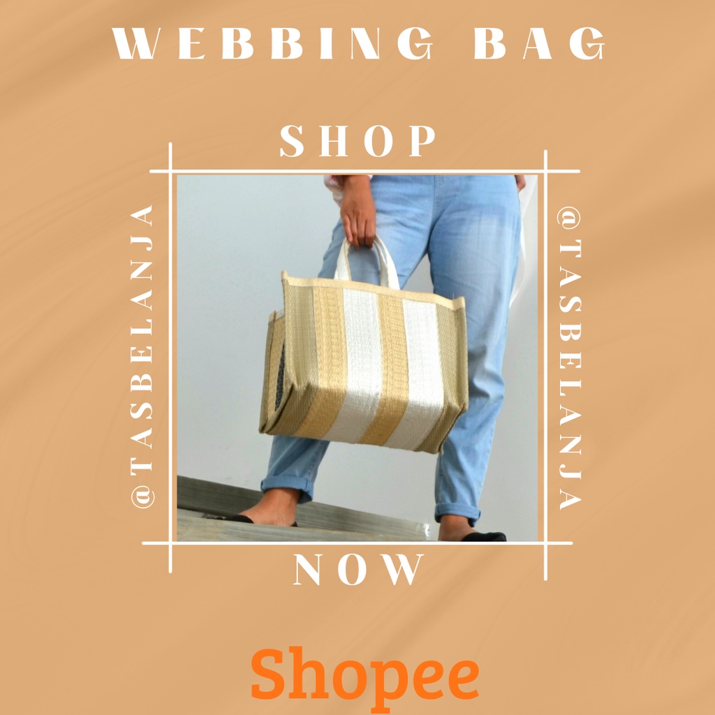 Lebih Kuat, Tas Belanja Pasar, Tas Hajatan, Webbing Bag, Tas Belanja Malang Ukuran Besar