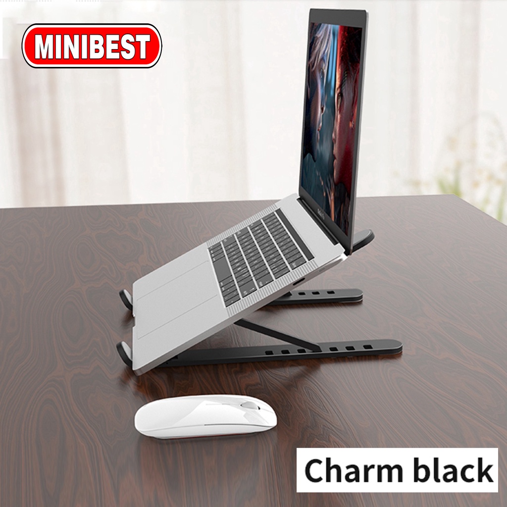 Minibest Stand Holder Lipat Adjustable Anti Slip Untuk Laptop/Notebook LS-002