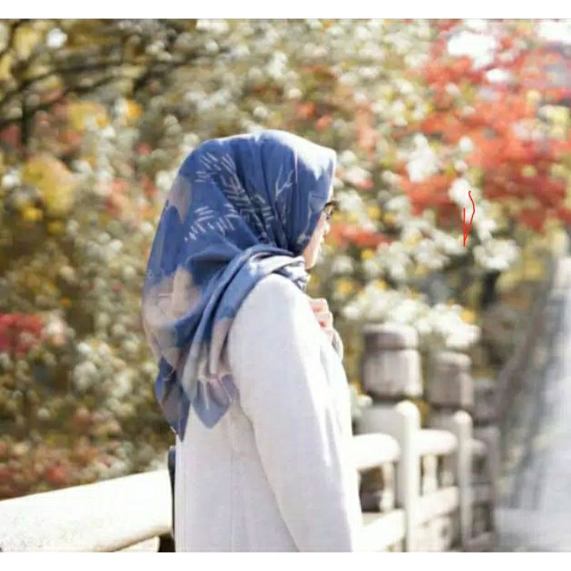 Buttonscarves Ginkgo Seasalt (Preloved)