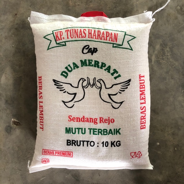 Beras 10kg Cap Dua Merpati Indonesia