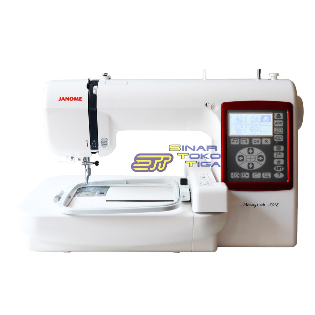 JANOME MC 230E MESIN BORDIR KOMPUTER PORTABLE MC 230 E MC230E