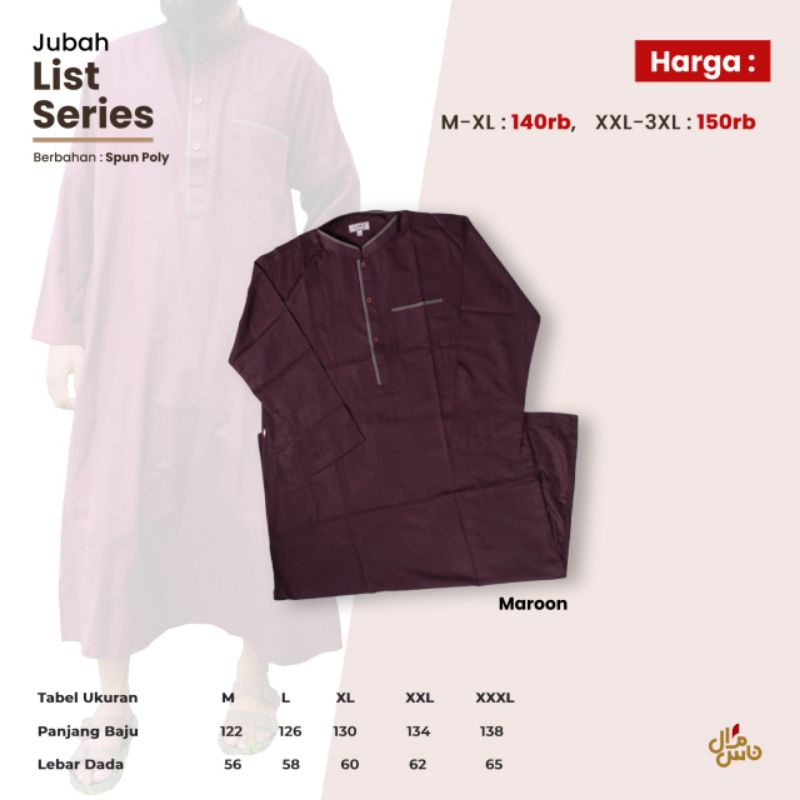 Jubah List series stylish OK punya