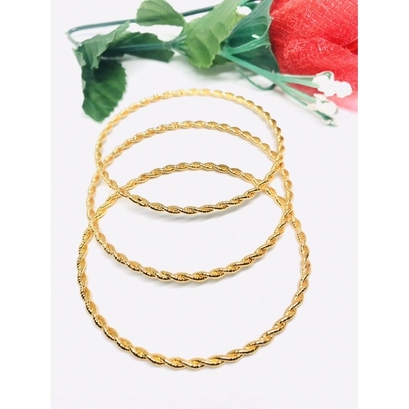 Gelang keroncong set3 Dewasa Emas 24k Xuping