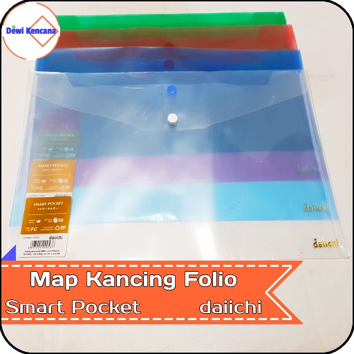 

Map Kancing Plastik Smart Pocket Folio daiichi