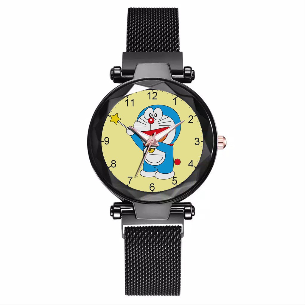 Jam Tangan Wanita Custom - DORAEMON Free Box &amp; Batre Cadangan