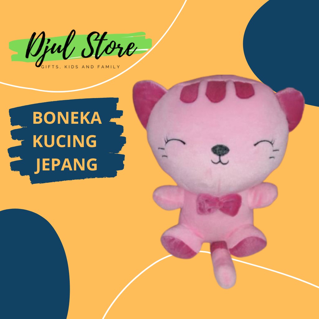 BONEKA KUCING CANTIK UKURAN 20CM